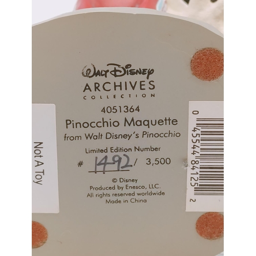 281 - Boxed Walt Disney Archives Collection Limited Edition 1492/3500 'Pinocchio Maquette' Figure. 19cm Ta... 