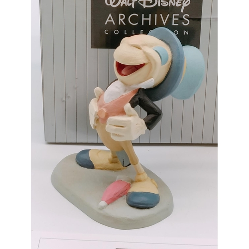 282 - Boxed Walt Disney Archives Collection Limited Edition 1387/3500 'Jiminy Cricket Maquette' Figure. 11... 