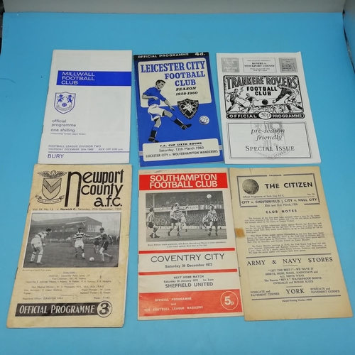 30A - Collection of Approx 80 Various Teams, Leagues and International Football Programmes to include 1948... 