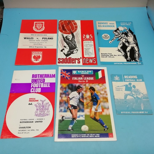 30A - Collection of Approx 80 Various Teams, Leagues and International Football Programmes to include 1948... 