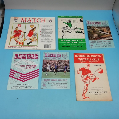 35A - Collection of Approx 80 Football Programmes, Various Teams 1950's -1980's including European Cup Sem... 