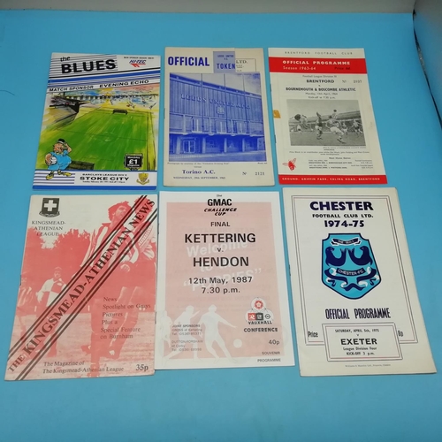 35A - Collection of Approx 80 Football Programmes, Various Teams 1950's -1980's including European Cup Sem... 