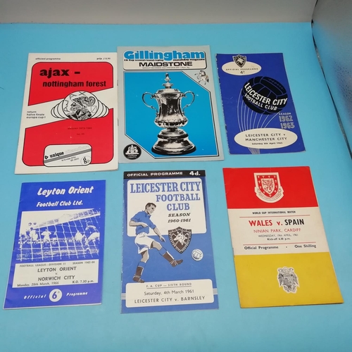 35A - Collection of Approx 80 Football Programmes, Various Teams 1950's -1980's including European Cup Sem... 