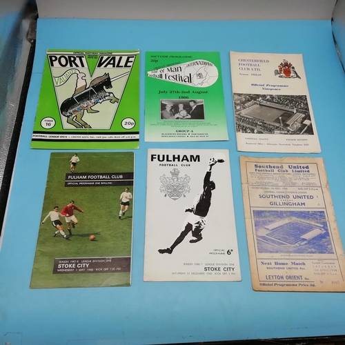 35A - Collection of Approx 80 Football Programmes, Various Teams 1950's -1980's including European Cup Sem... 