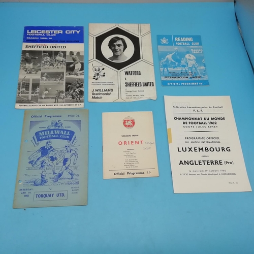 35A - Collection of Approx 80 Football Programmes, Various Teams 1950's -1980's including European Cup Sem... 