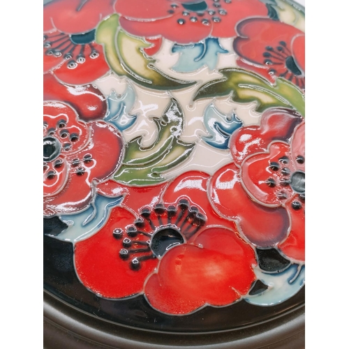 407 - Moorcroft 'Poppies' Paperweight. 14cm Diameter.