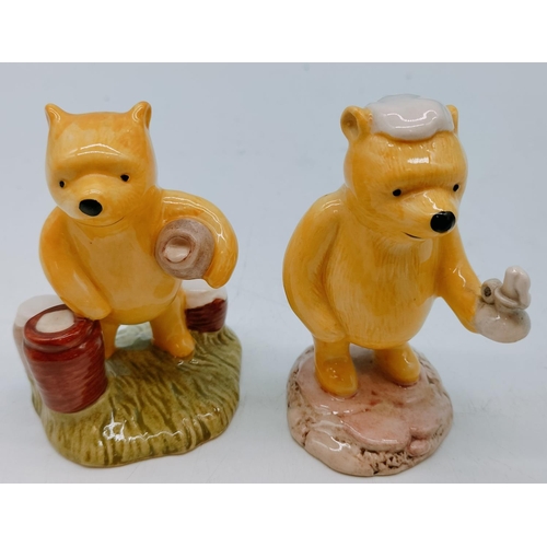 412 - Royal Doulton Winnie the Pooh Collection 10cm Figures (2) Pooh Counting the Honey Pots WP12 and Pooh... 