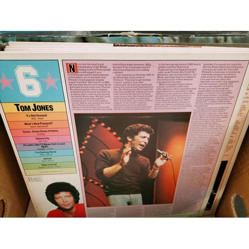 430 - 2 x Boxes of Mixed LP Records to include Tom Jones, Compilation 70s/80s, Beach Boys, etc.