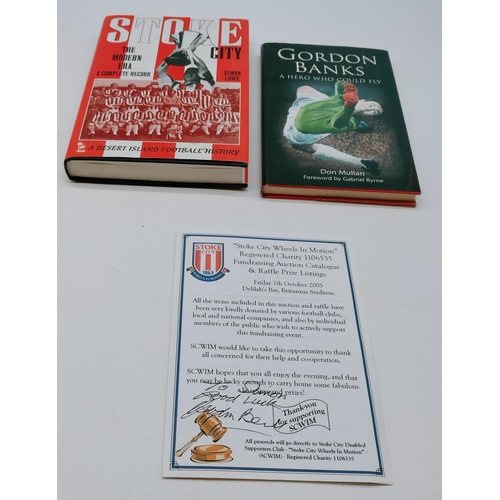 438 - Stoke City Books (2) One Signed  by Terry Conroy plus Signed (Gordan Banks) 'Stoke City Wheels in Mo... 