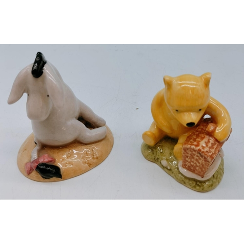 444 - Royal Doulton Winnie the Pooh Collection 9cm Figures (2) Eeyore's Tail WP7 and Winnie the Pooh and t... 