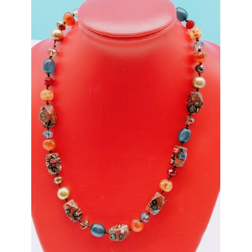 468 - Glass Bead Necklace.