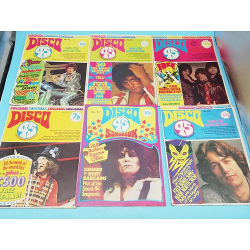 483 - Collection of Approx 42 'Disco 45' Magazines and Singsong Sheets.