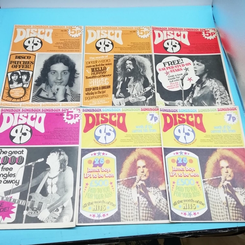 483 - Collection of Approx 42 'Disco 45' Magazines and Singsong Sheets.