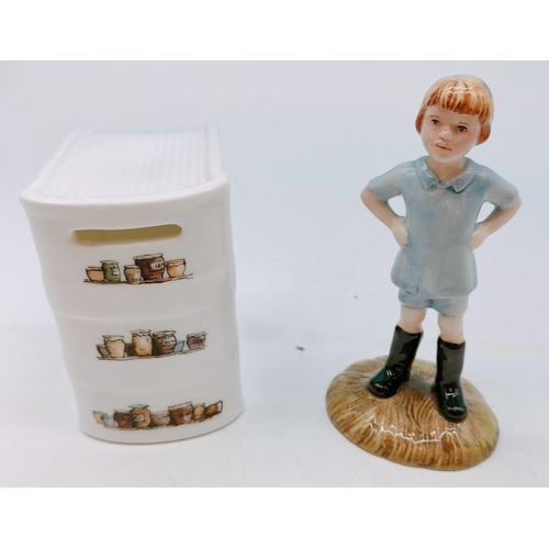 501 - Royal Doulton Winnie the Pooh Collection 14cm Figure 'Christopher Robin' WP9 plus Royal Doulton Winn... 