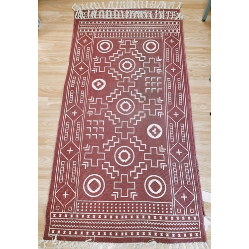 504 - 2 x Geometric Design Rugs. 82cm x 148cm. Collection Only.