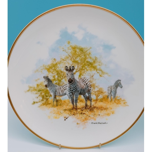 518 - Wedgwood David Shepard Wildlife Collection 8 Plate Series. 27cm Diameter.