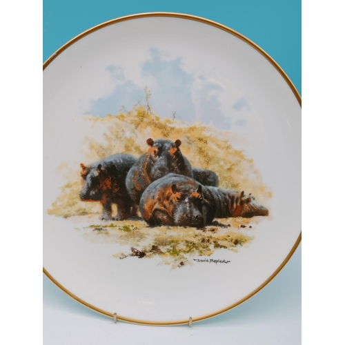 518 - Wedgwood David Shepard Wildlife Collection 8 Plate Series. 27cm Diameter.