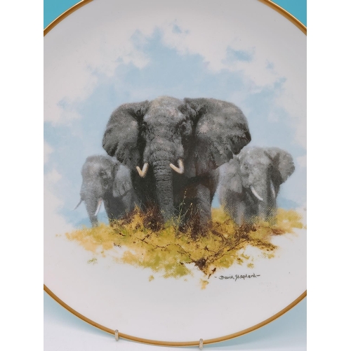 518 - Wedgwood David Shepard Wildlife Collection 8 Plate Series. 27cm Diameter.