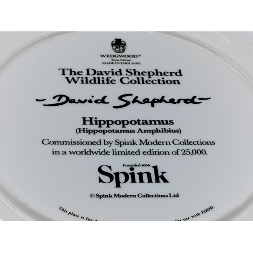 518 - Wedgwood David Shepard Wildlife Collection 8 Plate Series. 27cm Diameter.