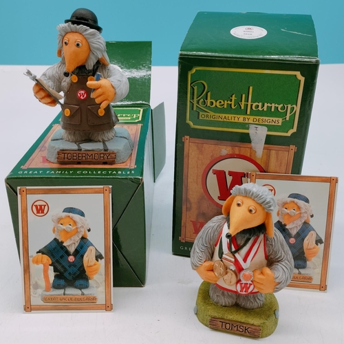 524 - Boxed Robert Harrop Womble Figures (2) - Tobermory WC03 and Tomsk WC04.