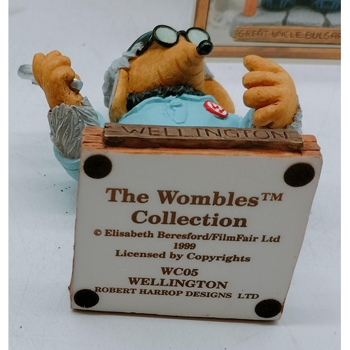 525 - Boxed Robert Harrop Womble Figures (2) - Wellington WC05 and Bungo WC08.