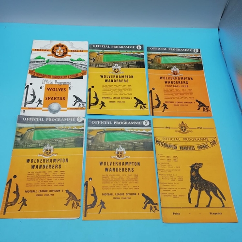 5A - Collection of Approx 50 'Wolverhampton Wanderers' Football Programmes, predominately 1960's.