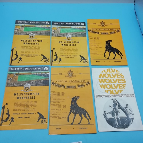 5A - Collection of Approx 50 'Wolverhampton Wanderers' Football Programmes, predominately 1960's.