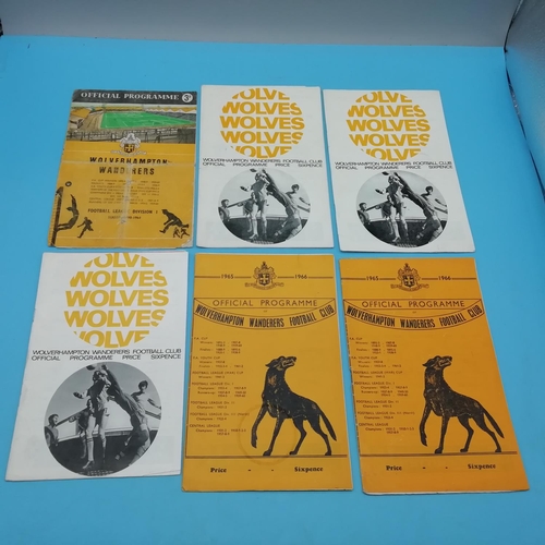 5A - Collection of Approx 50 'Wolverhampton Wanderers' Football Programmes, predominately 1960's.