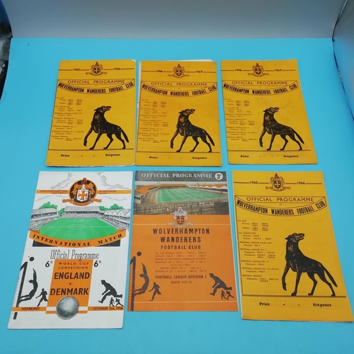 5A - Collection of Approx 50 'Wolverhampton Wanderers' Football Programmes, predominately 1960's.