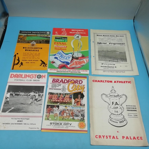 65A - Collection of Approx 50 Football Programmes of Various Teams including 1949 FA Cup Final.