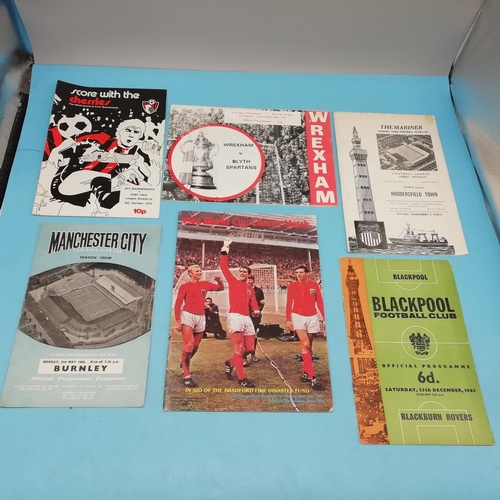 65A - Collection of Approx 50 Football Programmes of Various Teams including 1949 FA Cup Final.