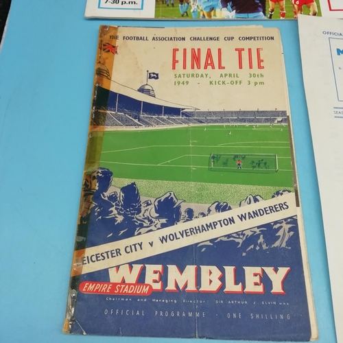 65A - Collection of Approx 50 Football Programmes of Various Teams including 1949 FA Cup Final.