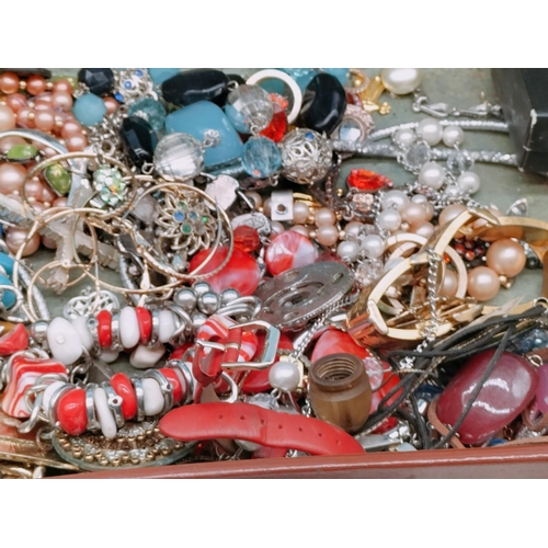 70 - Suitcase of Mixed Costume Jewellery, Watches, etc.