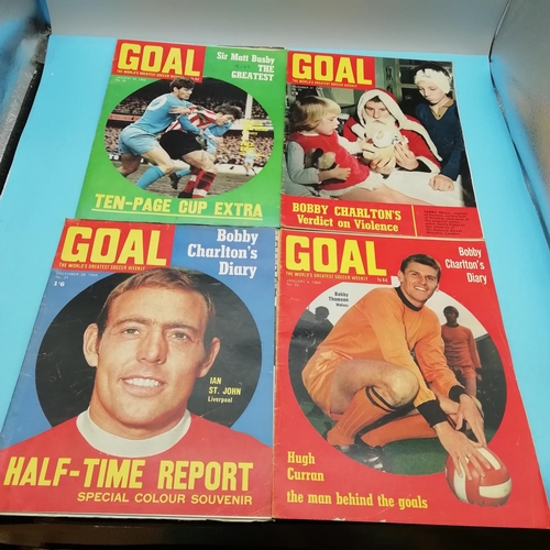 80A - Collection of 1968-1969 Goal Magazines Nos 5 - 32 (No 9 Missing).