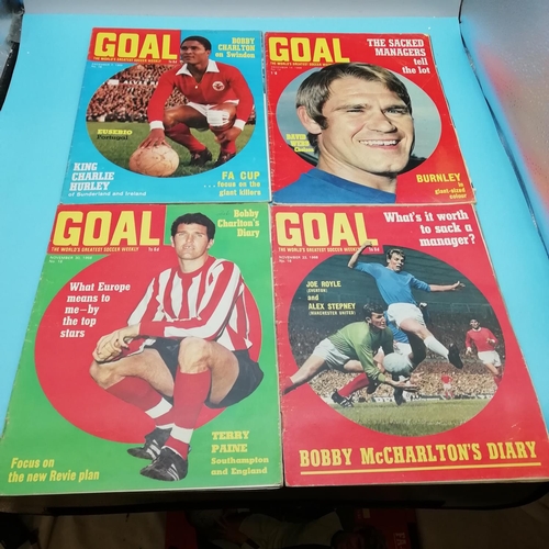 80A - Collection of 1968-1969 Goal Magazines Nos 5 - 32 (No 9 Missing).