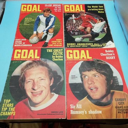 80A - Collection of 1968-1969 Goal Magazines Nos 5 - 32 (No 9 Missing).