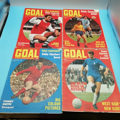 80A - Collection of 1968-1969 Goal Magazines Nos 5 - 32 (No 9 Missing).