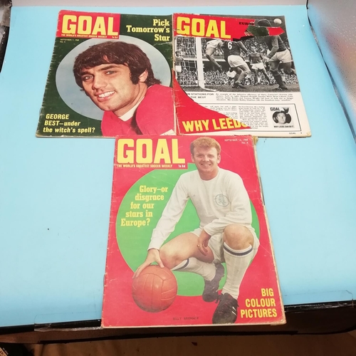 80A - Collection of 1968-1969 Goal Magazines Nos 5 - 32 (No 9 Missing).