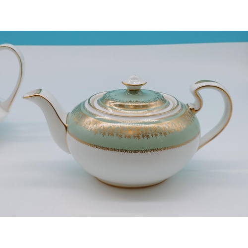 85 - Large Aynsley Teapot in the 'Nice' Pattern plus Royal Albert 'Belinda' Teapot.