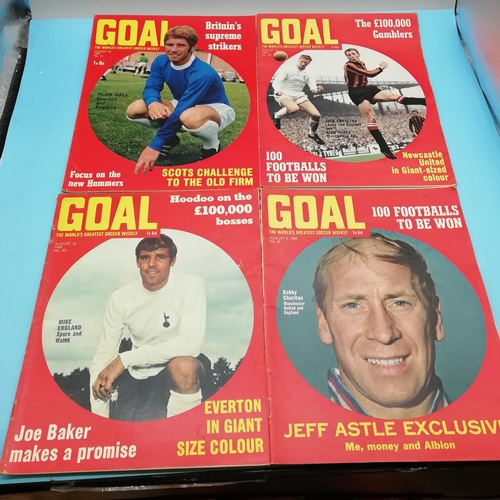 85A - Collection of 1969 Goal Magazines Nos 33 - 56