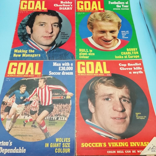 85A - Collection of 1969 Goal Magazines Nos 33 - 56