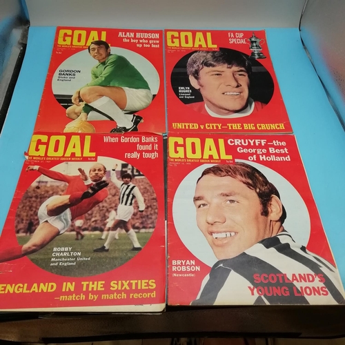 90A - Collection of 1969 Goal Magazines Nos 57-77