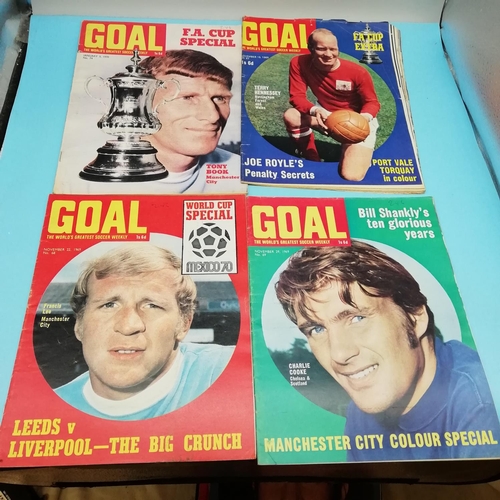 90A - Collection of 1969 Goal Magazines Nos 57-77