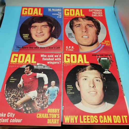 90A - Collection of 1969 Goal Magazines Nos 57-77