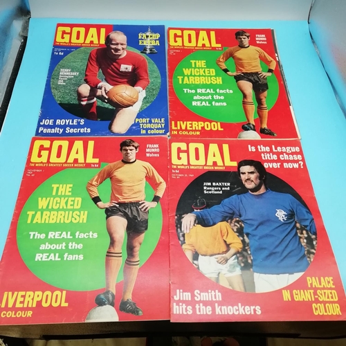 90A - Collection of 1969 Goal Magazines Nos 57-77