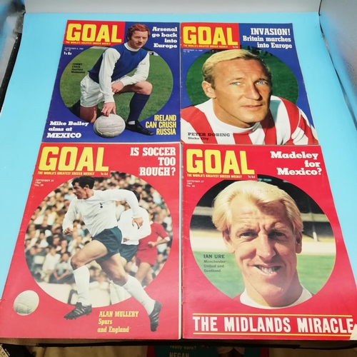 90A - Collection of 1969 Goal Magazines Nos 57-77