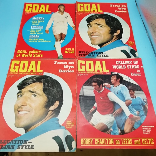 90A - Collection of 1969 Goal Magazines Nos 57-77