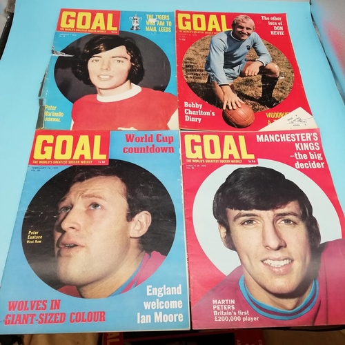 95A - Collection of 1970 Goal Magazines Nos 78 - 99