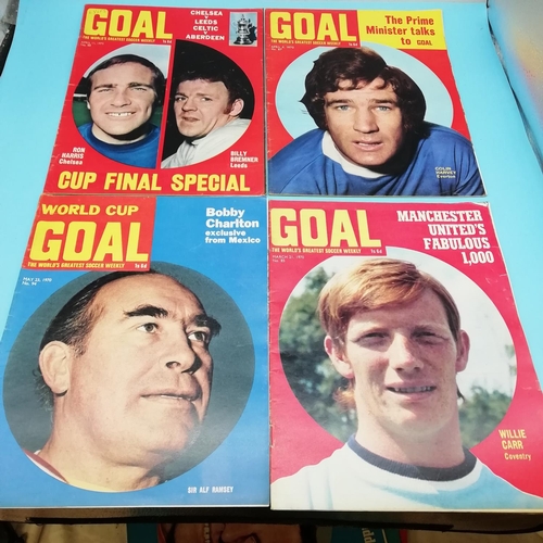 95A - Collection of 1970 Goal Magazines Nos 78 - 99