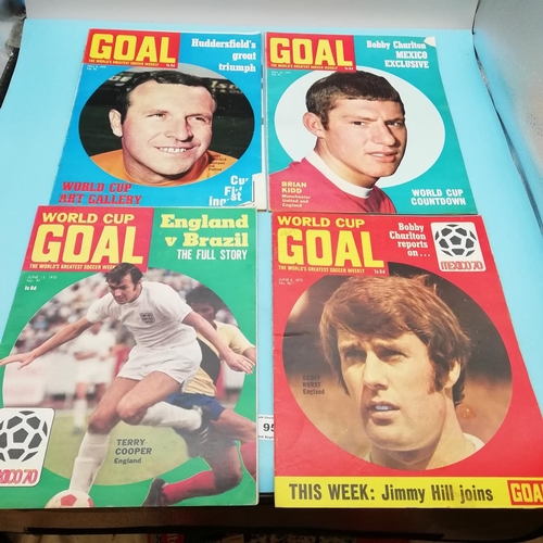 95A - Collection of 1970 Goal Magazines Nos 78 - 99